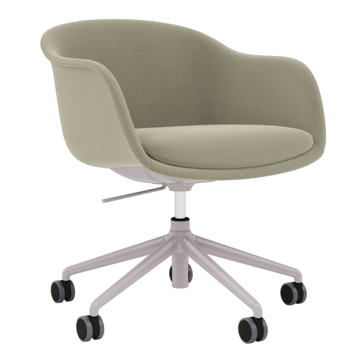 Fiber Conference Armchair - Swivel Base with Gas Lift, Castors and Tilt