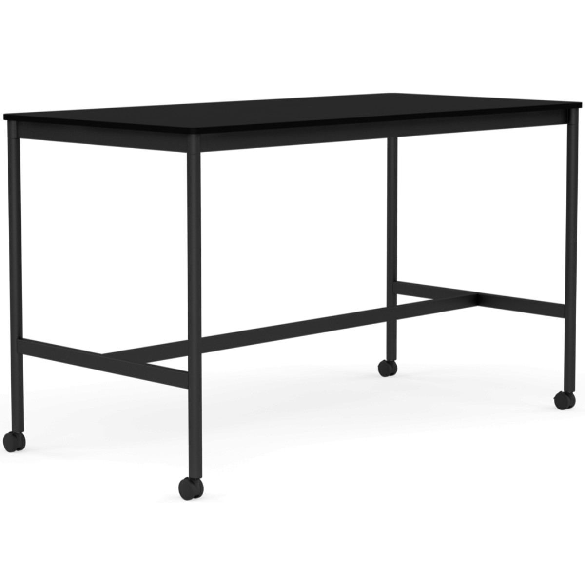 Base High Table with Castors / 160 x 80 cm