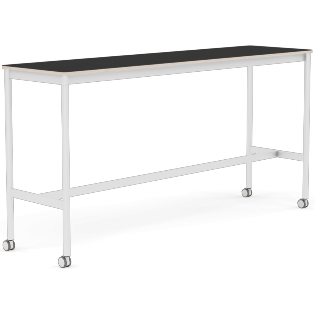 Base High Table with Castors / 190 x 50 cm