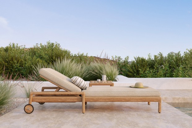 Jack Outdoor Adjustable Lounger - Frame | Highlight image 3
