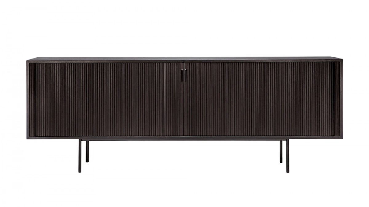 Mahogany Roller Max Dark Brown Sideboard - 2 Sliding Doors