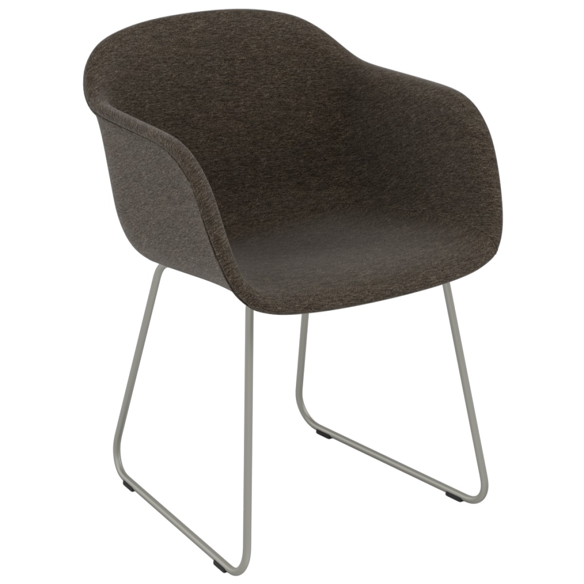 Fiber Armchair / Sled Base (Full Upholstery)