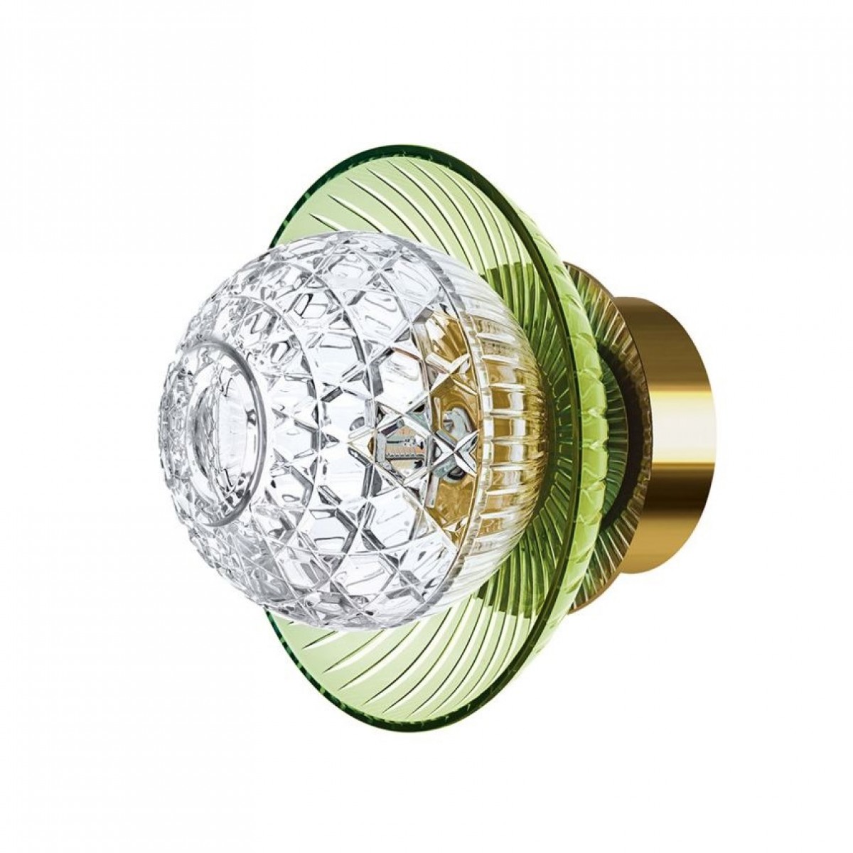 Royal Chartreuse-Green Cup Small Sconce, IP44 - Golden