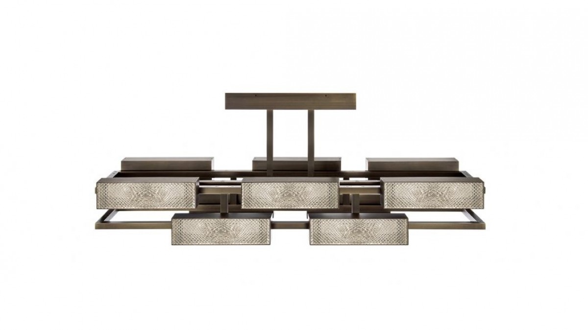 Vibration 10-Light Chandelier - Bronze | Highlight image