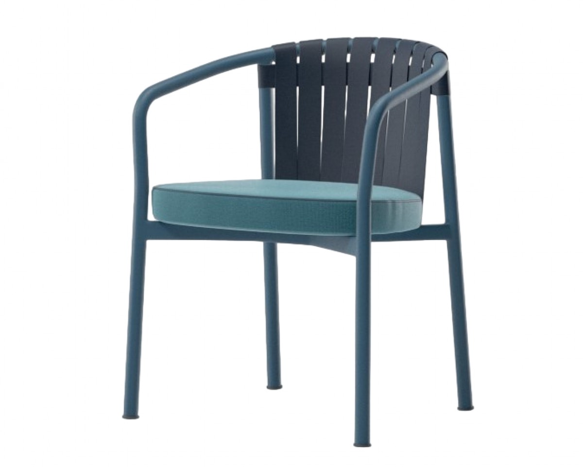 Arc Dining Armchair with Seat Cushion (without Back Cushion)