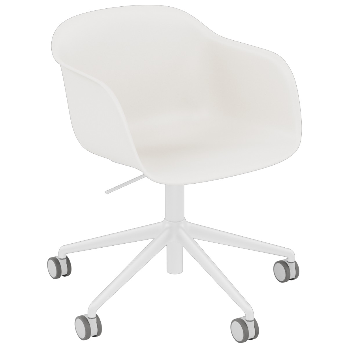 Fiber Armchair / Swivel Base with Gas Lift and Castors (without Upholstery) | Highlight image