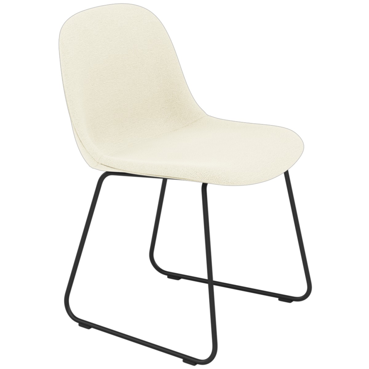 Fiber Side Chair / Sled Base (Full Upholstery)
