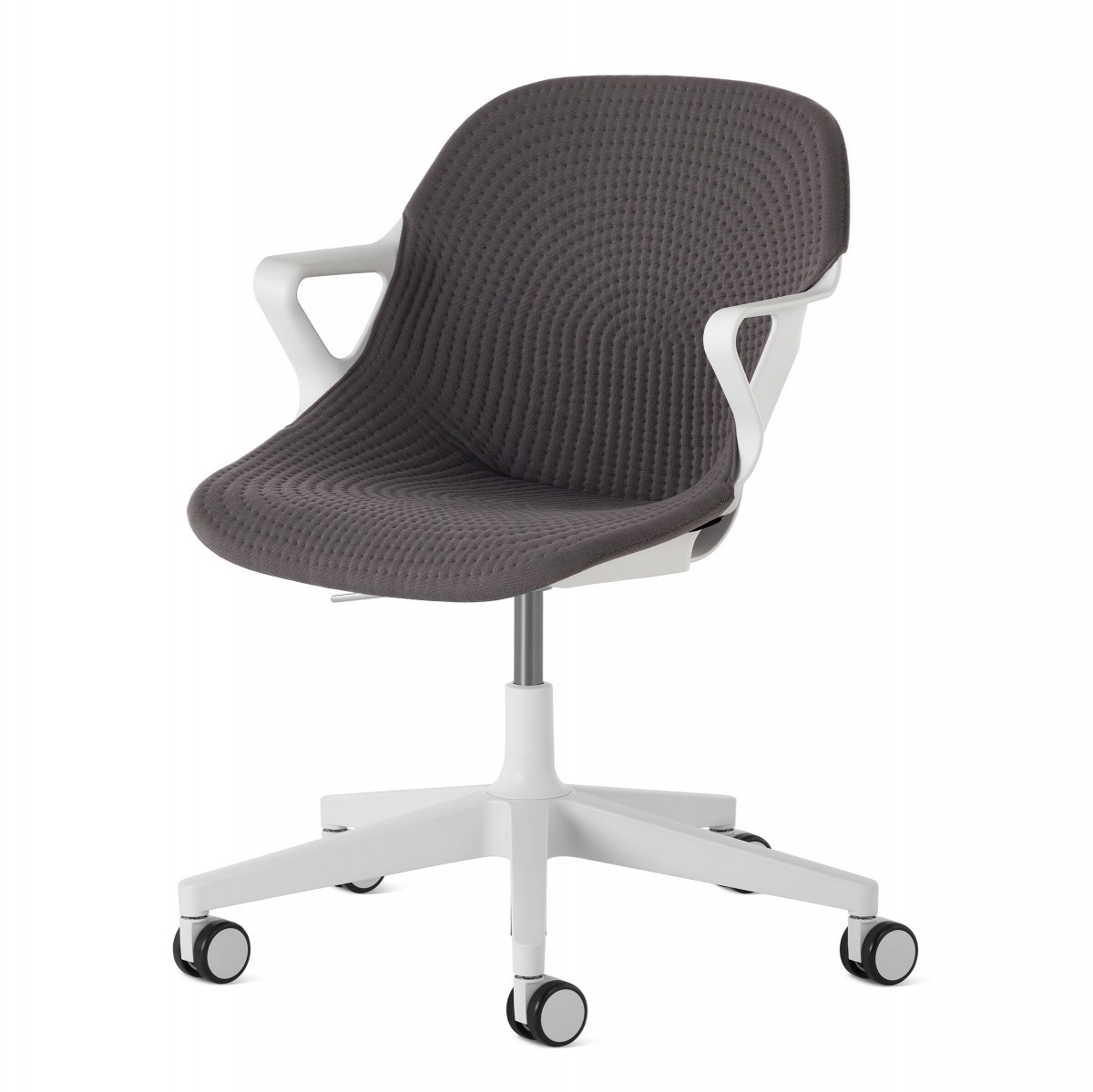 Zeph Chair, Fixed Arms, 3D Knit Unibody Solid Color