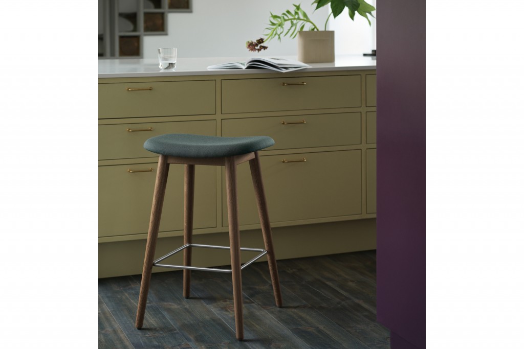 Fiber Counter Stool / Wood Base (Full Upholstery) | Highlight image 1