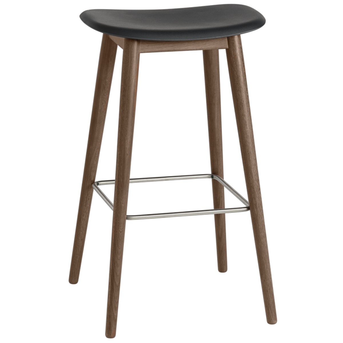 Fiber Bar Stool / Wood Base (without Upholstery)