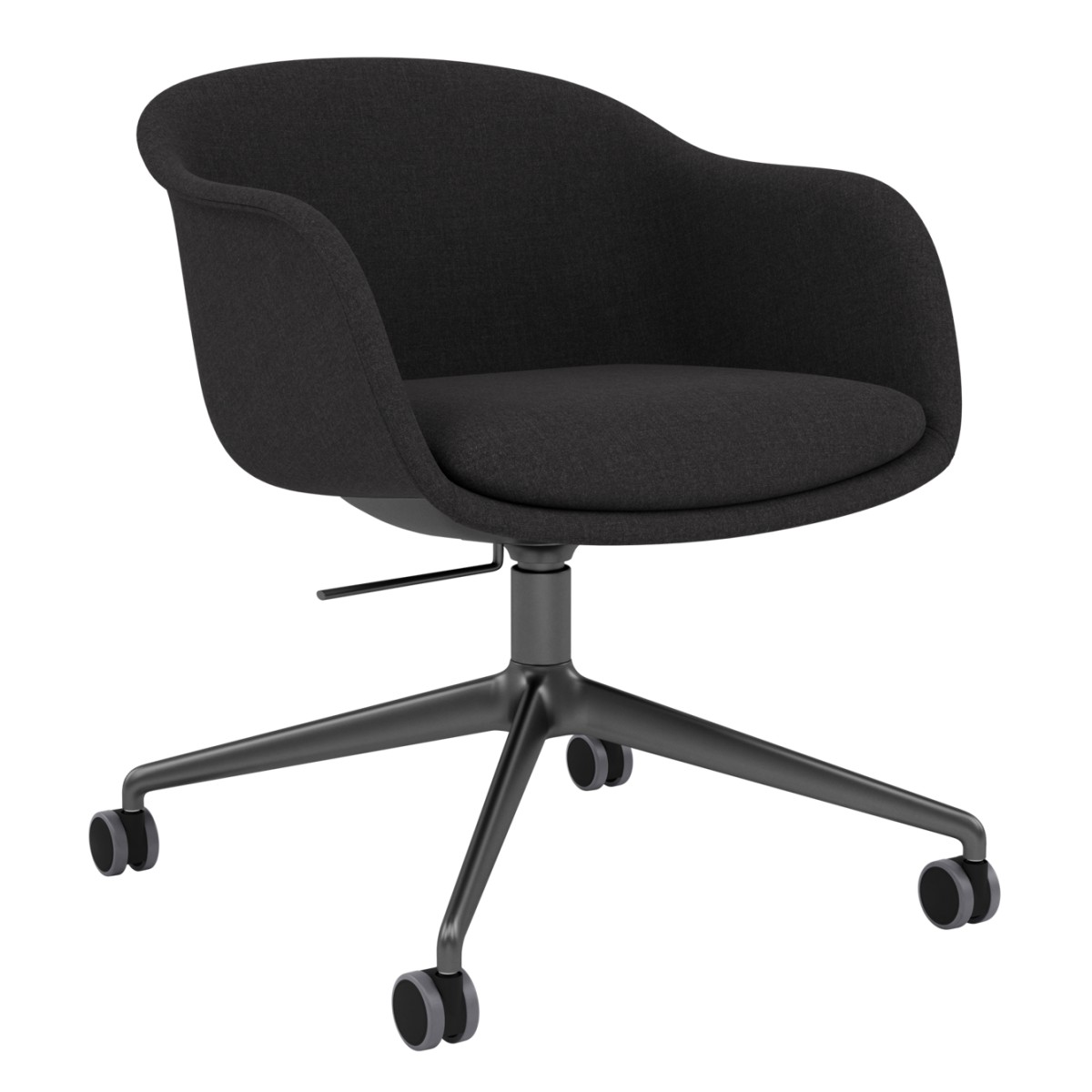 Fiber Conference Armchair - Swivel Base with Castors and Tilt