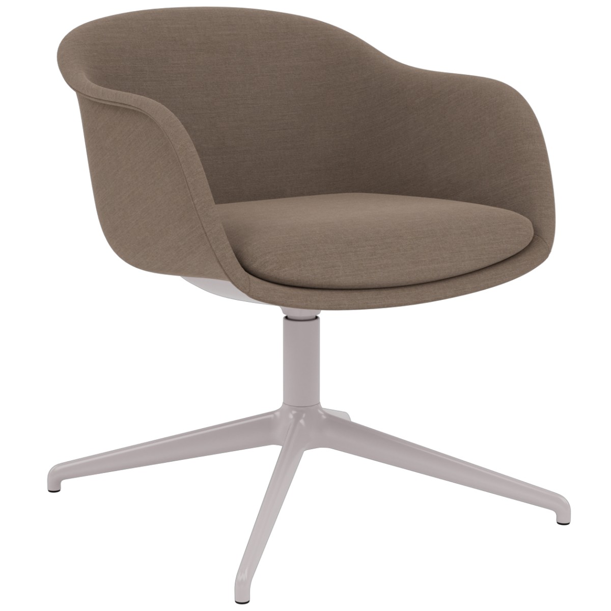 Fiber Conference Armchair - Swivel Base with Return