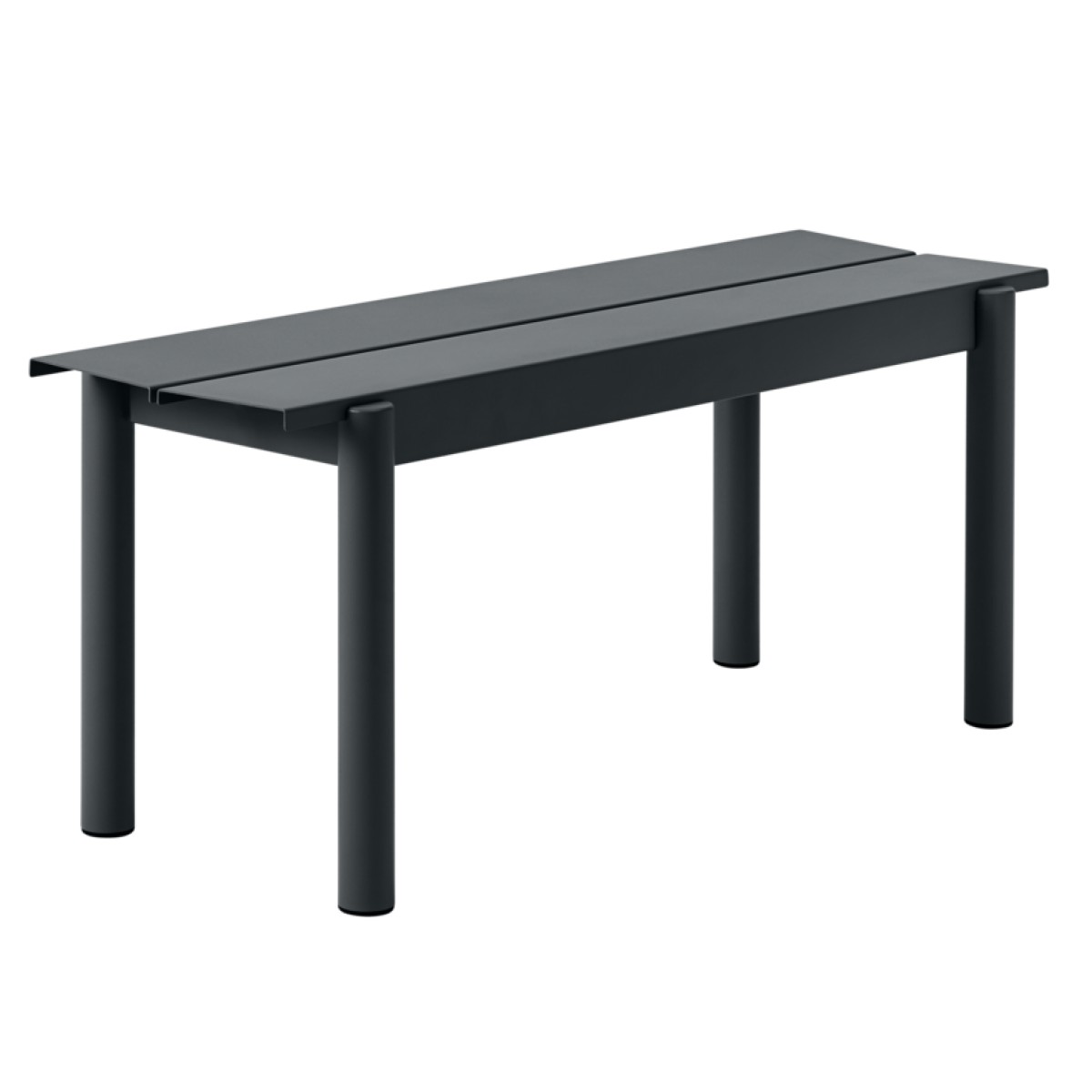 Linear Steel Bench, Top Depth 34 cm