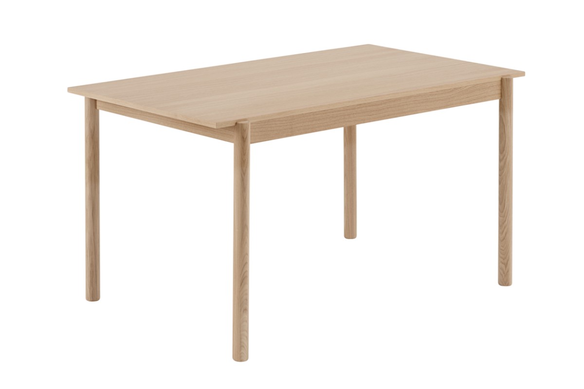 Linear Wood Table, Top Depth 85 cm
