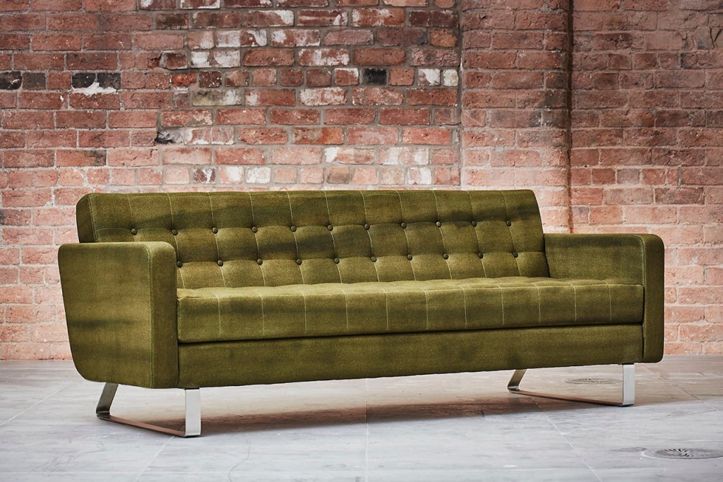 Clyde 3 Seater Sofa with Arms (Single Fabric) | Highlight image 1