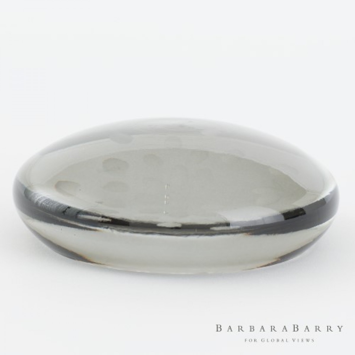 Dewdrop Paperweight - Clear Cinder