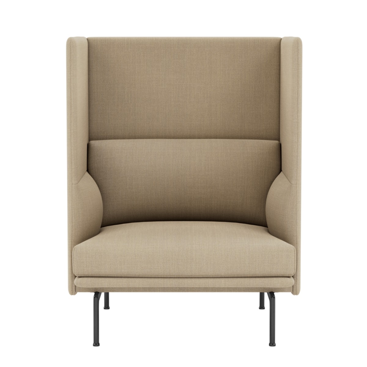 Outline Highback Sofa 100 / 1-Seater Seat Height 40 cm | Highlight image
