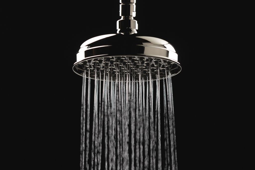 Easton 6" Showerhead with 8" Wall Mounted 45 Degree Shower Arm | Highlight image 1