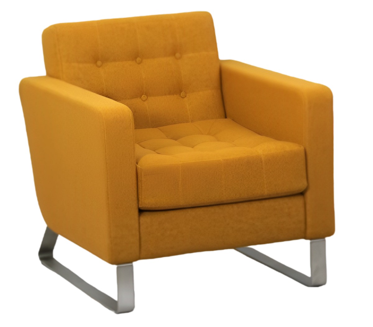 Clyde Club Chair with Arms (Single Fabric)