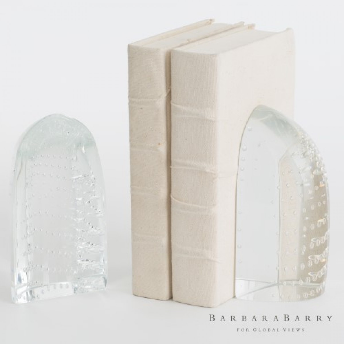 Iceberg Bookends - Dewdrop Clear