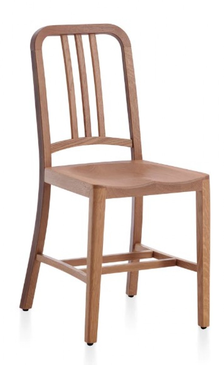 1006 Navy Wood Chair | Highlight image