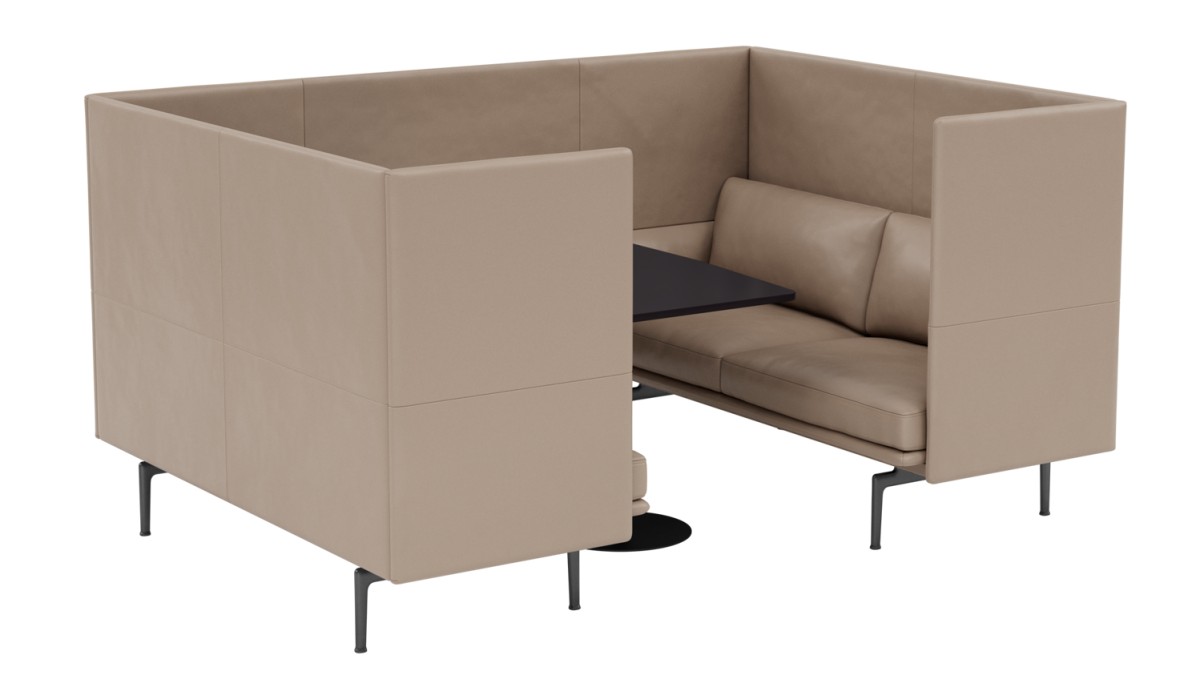 Outline Highback Cabin with Table 100 / 2-Seater | Highlight image
