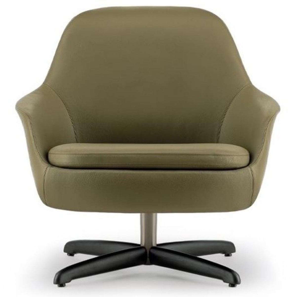 Sendai Armchair with Armrest - Swivel