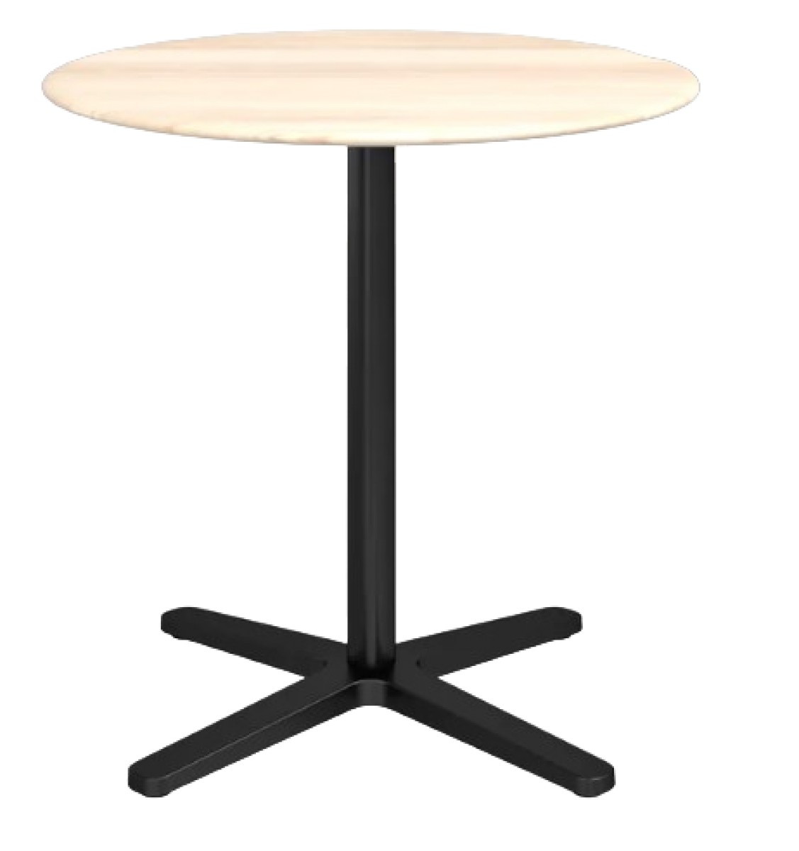 2 Inch X Base Café Table, Round by Jasper Morrison