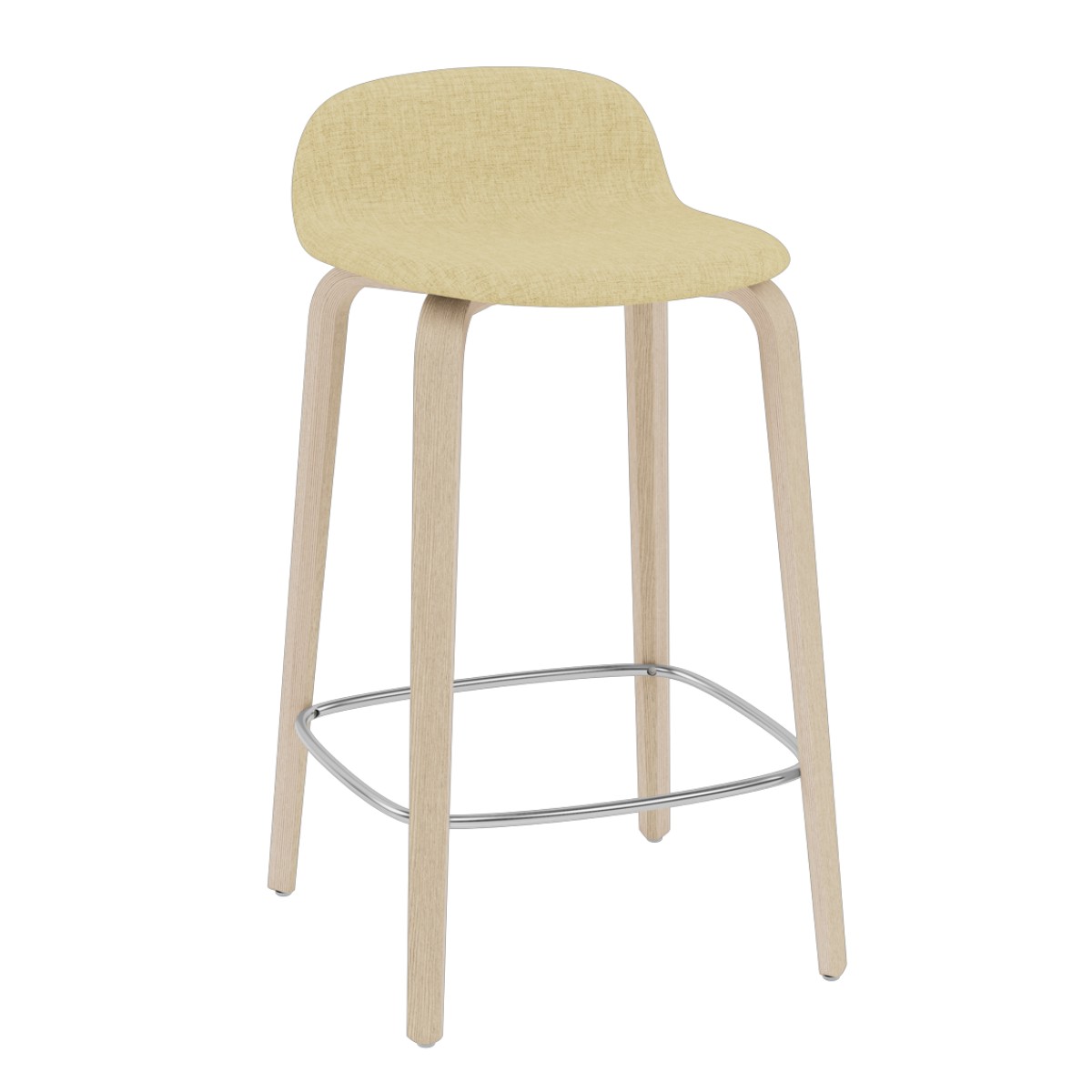 Visu Counter Stool / Wood Base (Upholstered Seat)