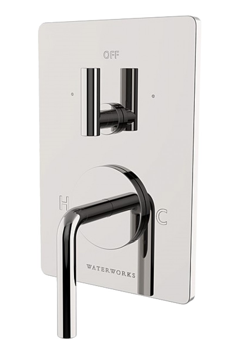 Flyte Integrated Thermostatic and Diverter Trim with Lever Handle