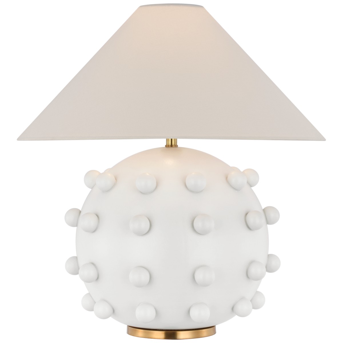 Linden Medium Orb Table Lamp with Linen Shade