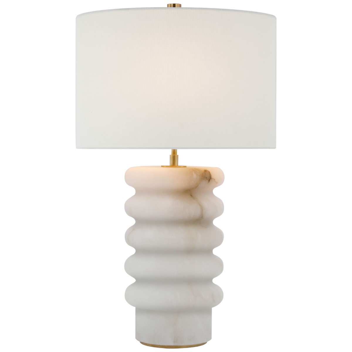 Onda Medium Table Lamp with Linen Shade | Highlight image