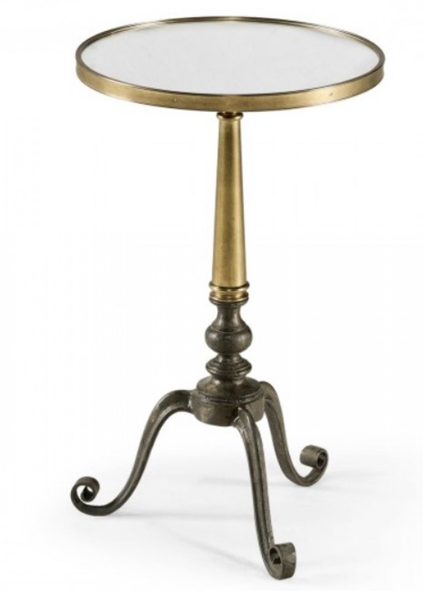 Anitque Brass End Table