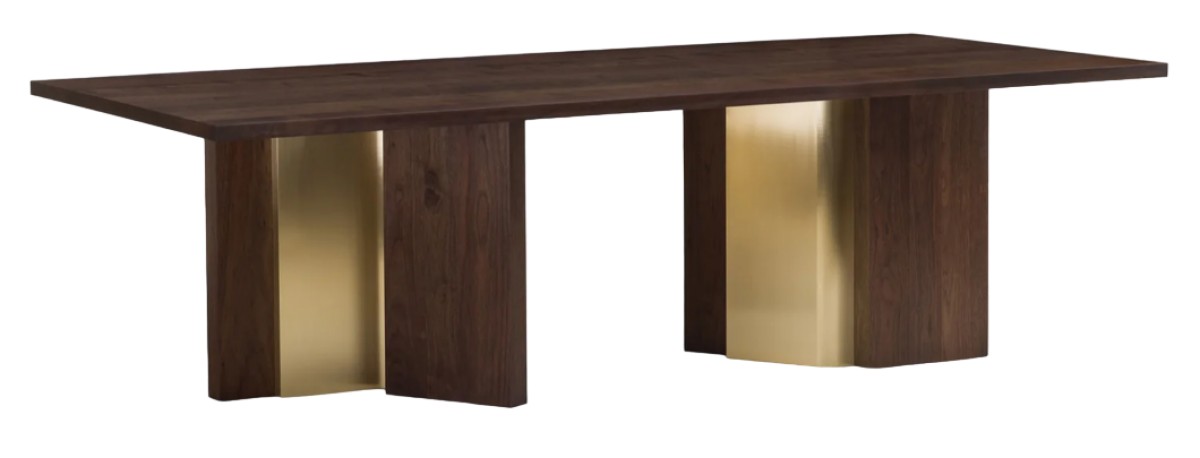 Izar Dining Table With Brass