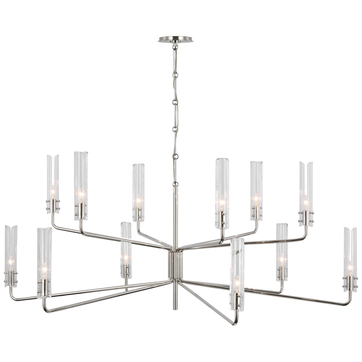 Casoria Grande Two Tier Chandelier with Clear Glass | Highlight image