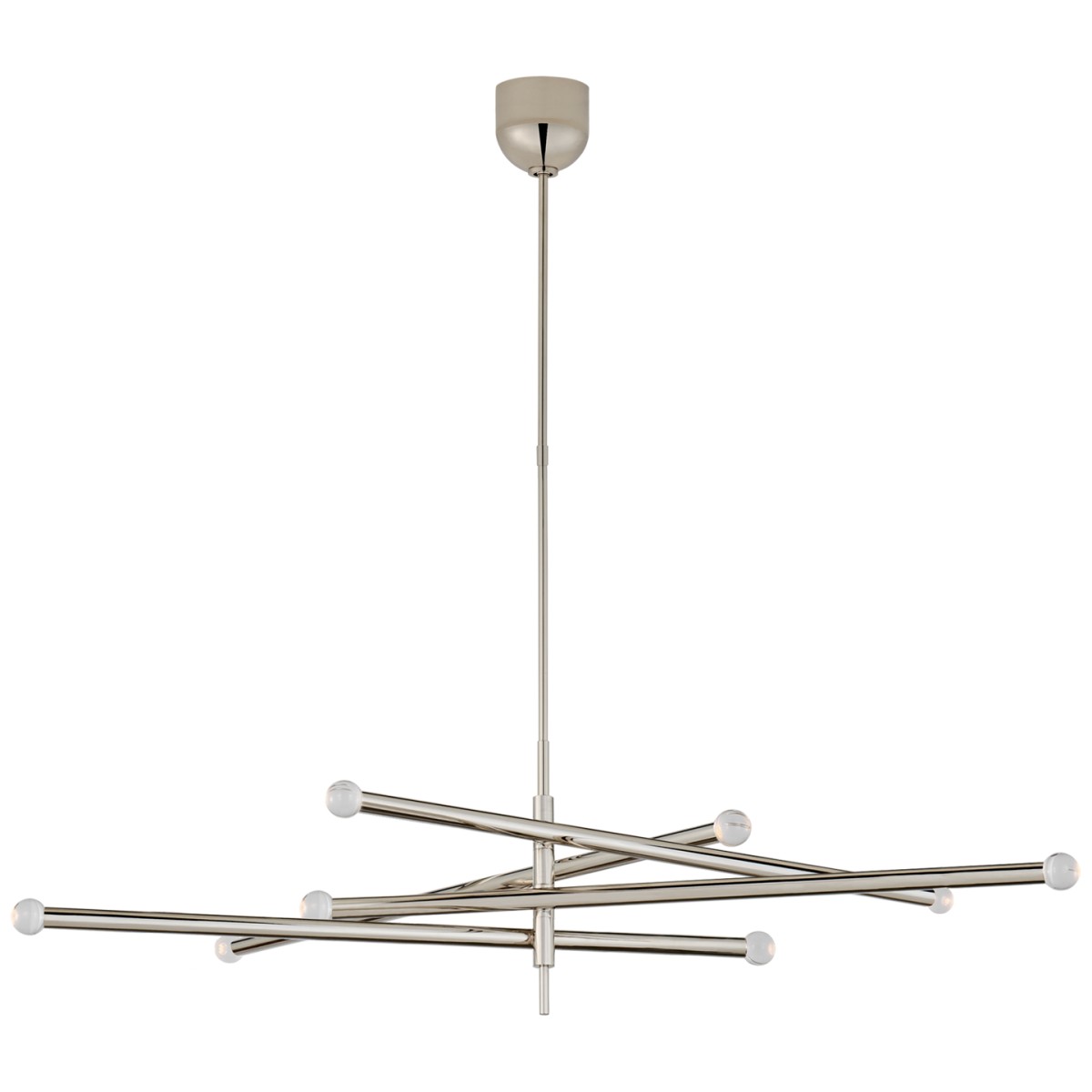 Rousseau Grande Eight Light Articulating Chandelier (Orb Shape) | Highlight image