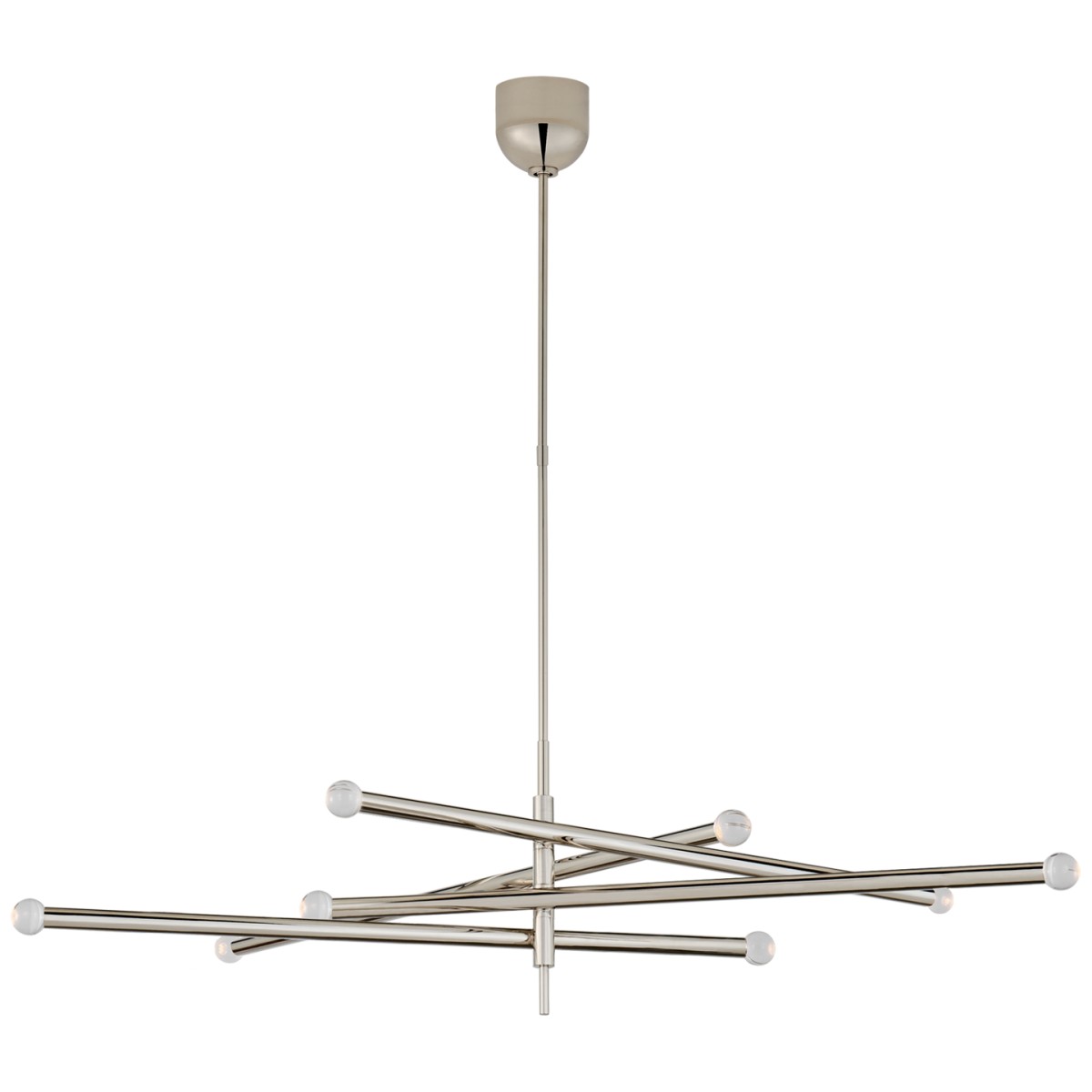 Rousseau Grande Eight Light Articulating Chandelier (Orb Shape)