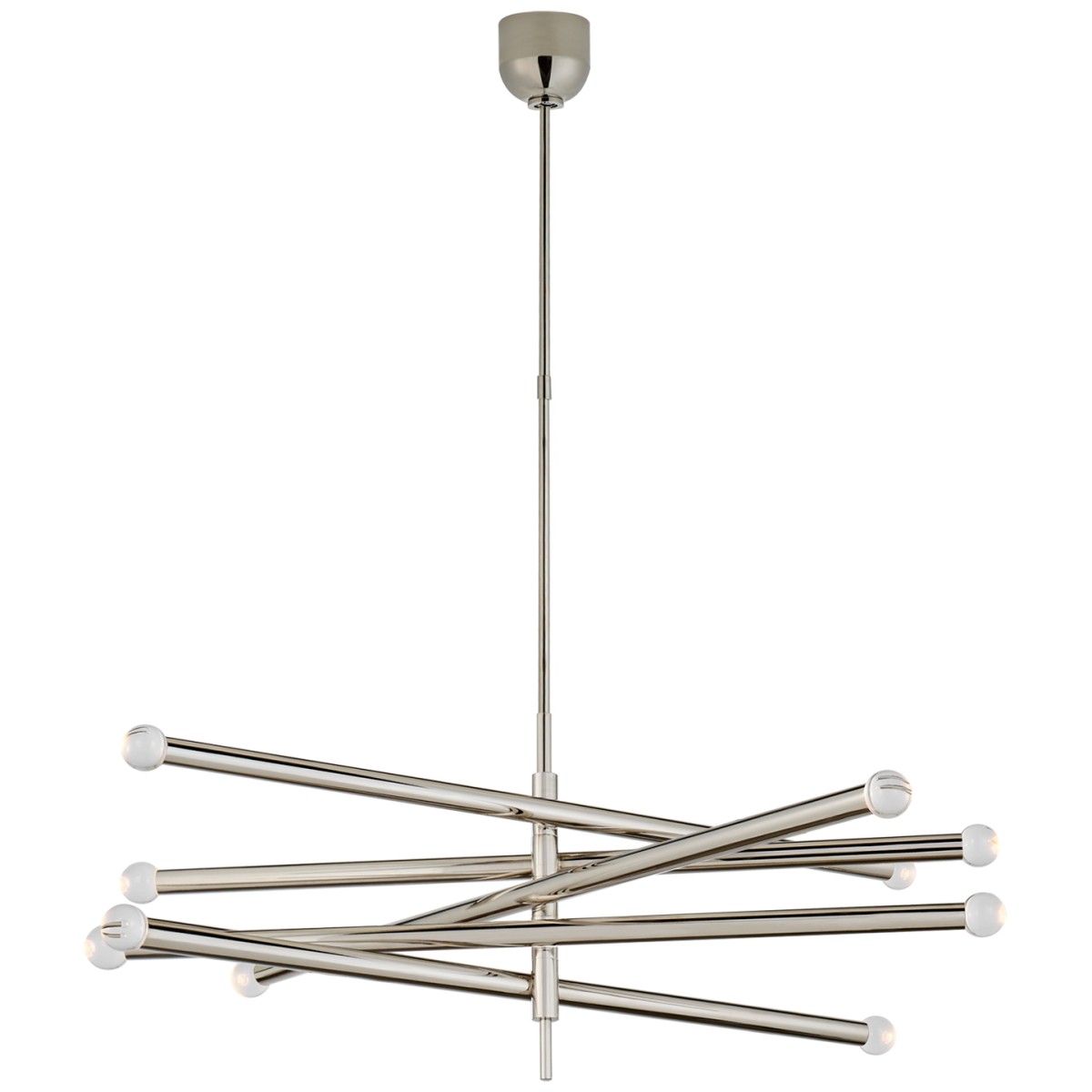 Rousseau Grande Ten Light Articulating Chandelier (Orb Shape)