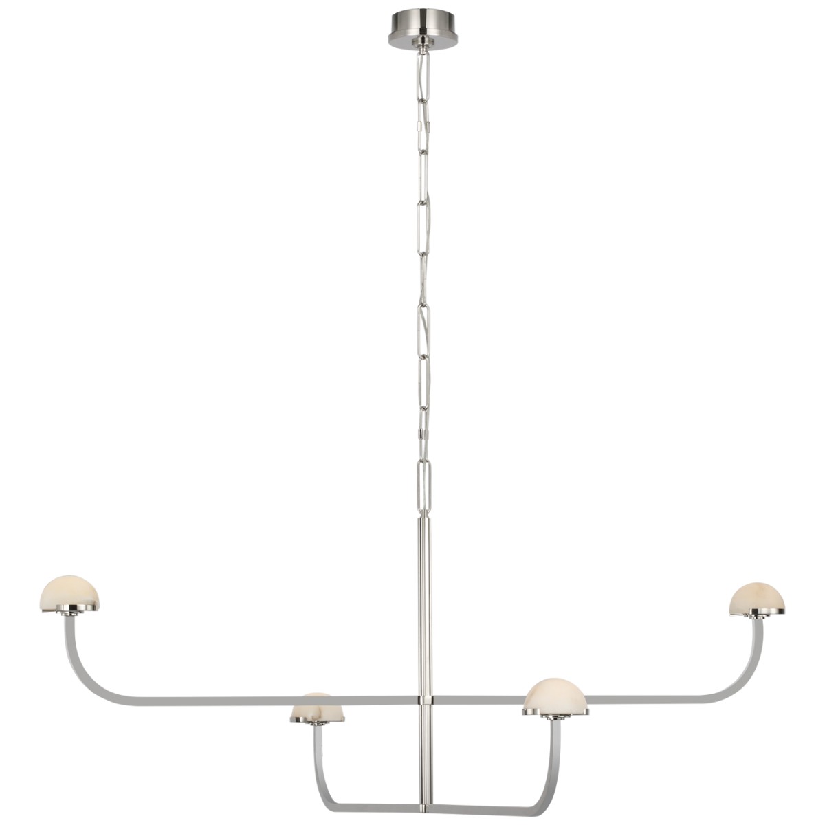 Pedra Two Tier Shallow Chandelier with Alabaster