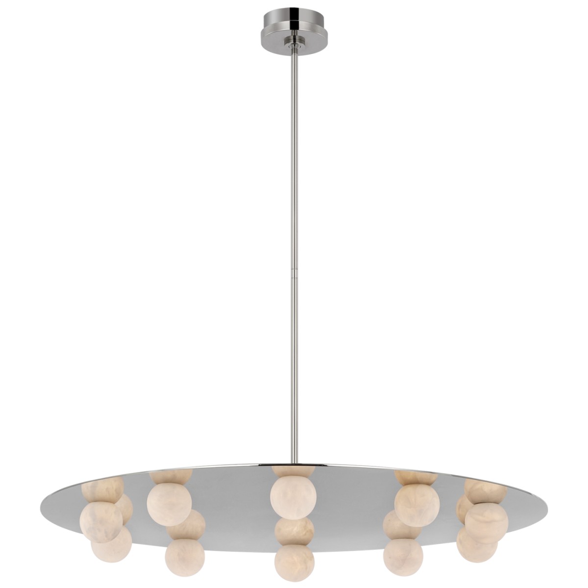 Pertica 36" Ten Light Chandelier with Alabaster