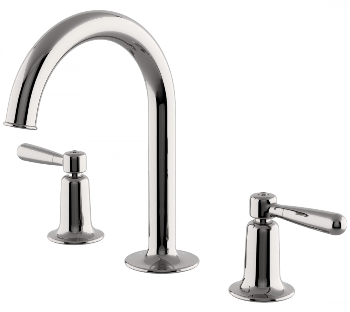 Riverun Gooseneck Lavatory Faucet with Lever Handles