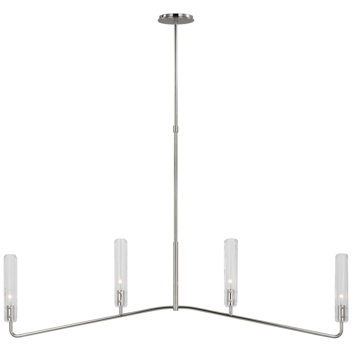 Casoria Large Linear Chandelier with Clear Glass