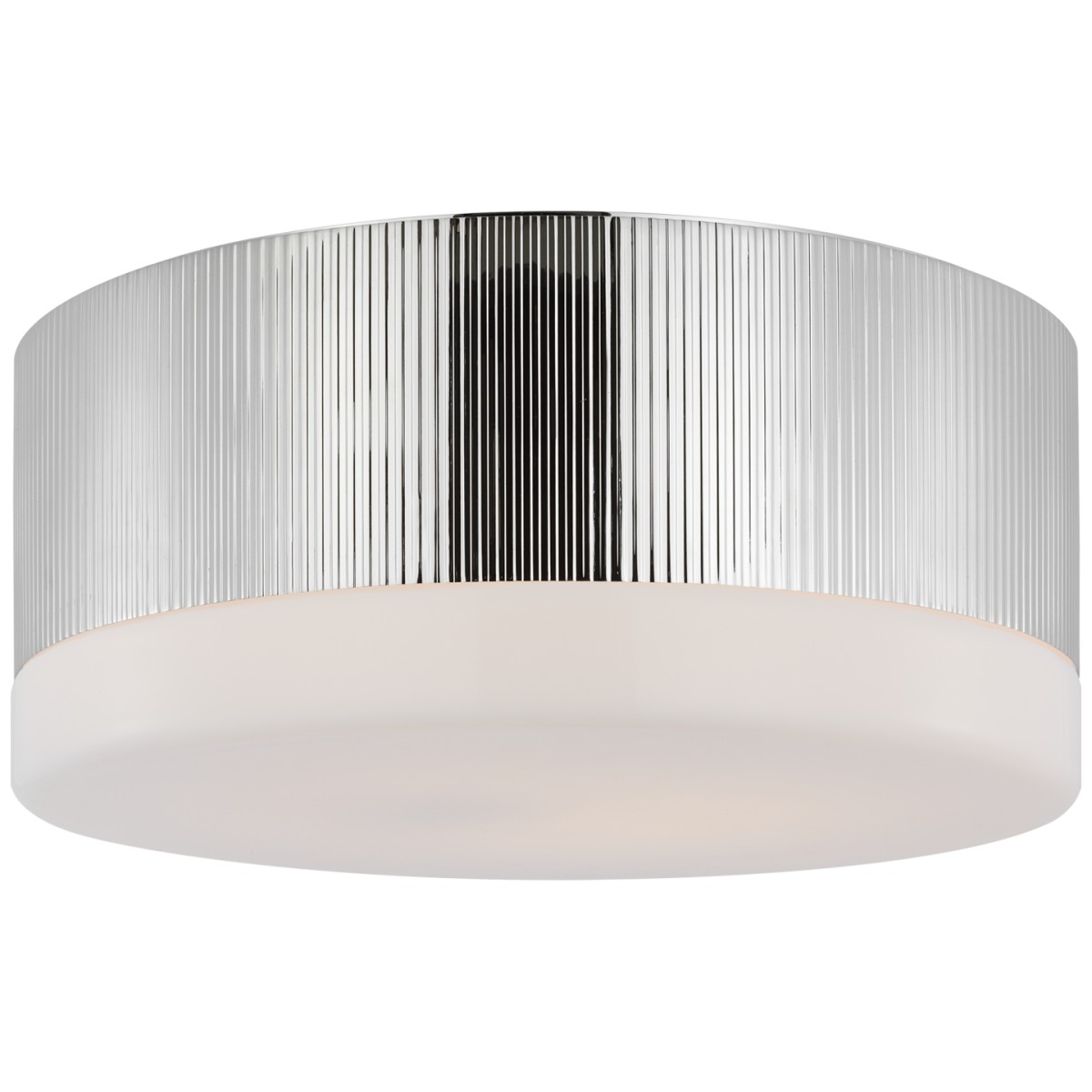 Ace 17" Flush Mount with White Glass | Highlight image