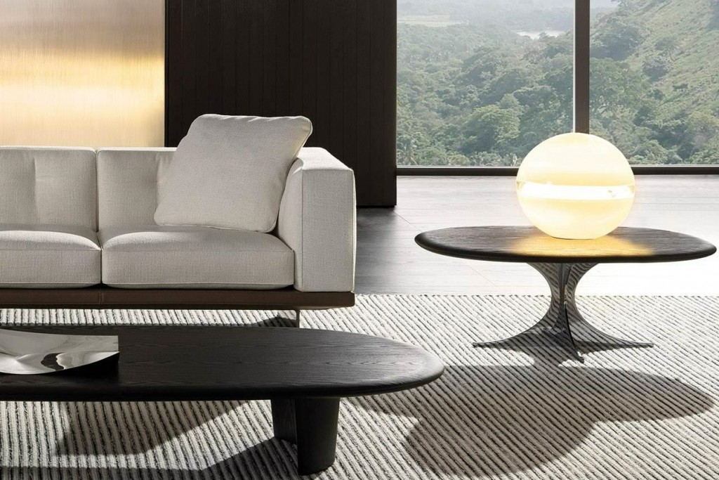 Anish Wood Coffee Table (Spheric Rectangle) - W100 | Highlight image 1