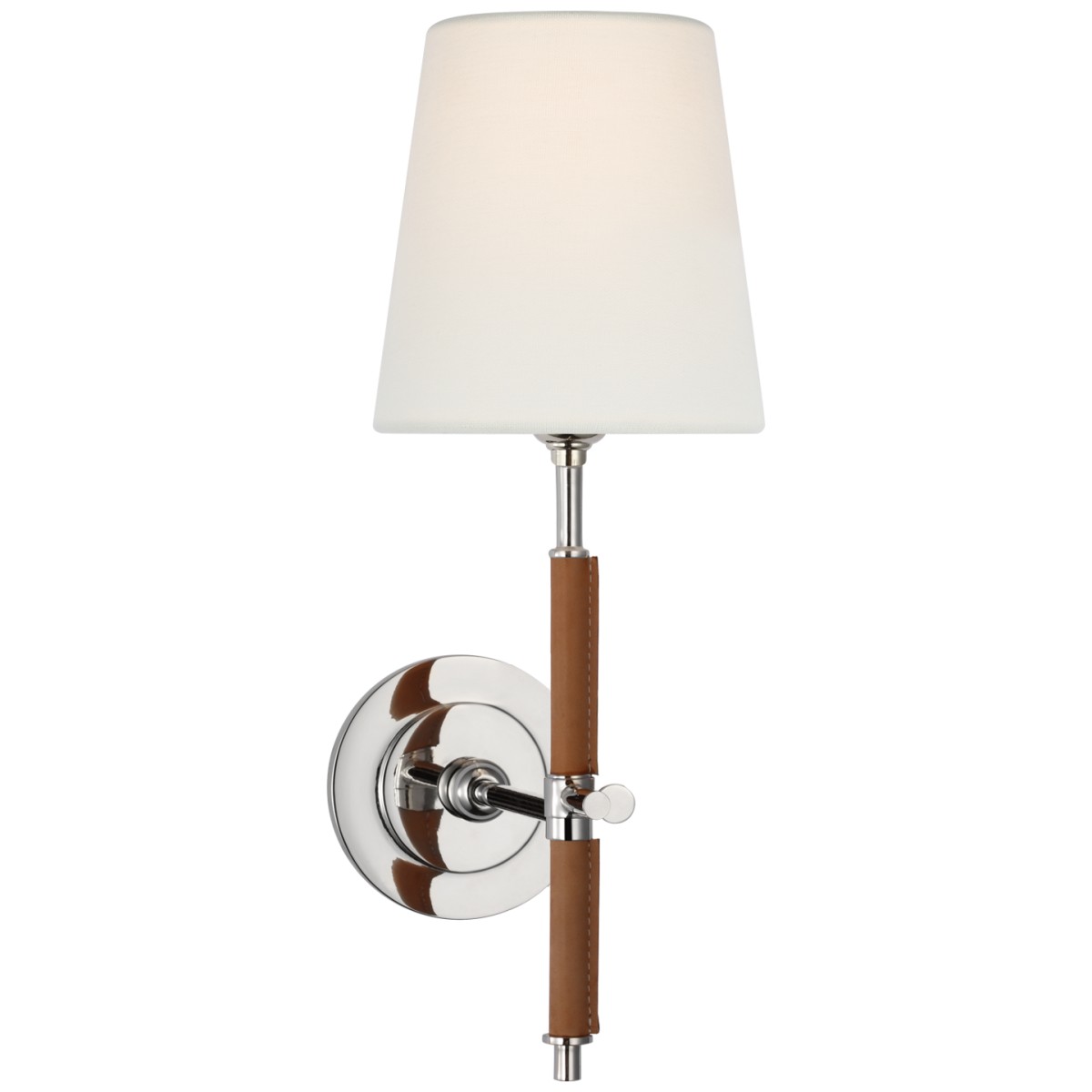 Bryant Wrapped Sconce with Linen Shade | Highlight image
