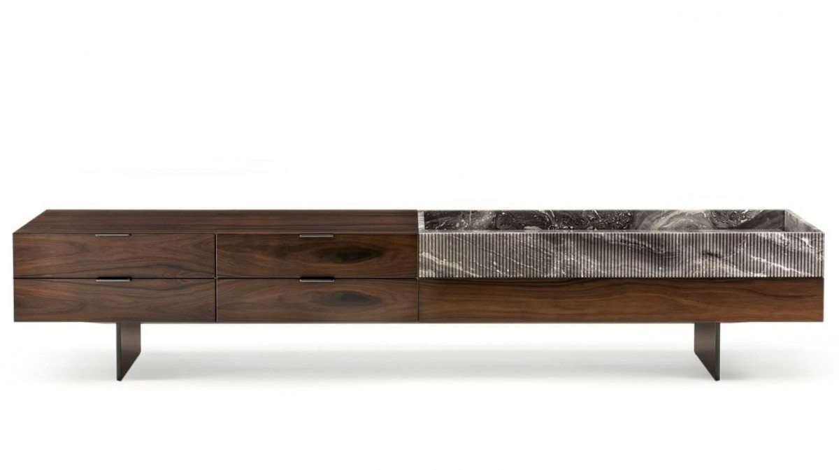 Superblocks Living Sideboard - 4 Small Drawers and Marble Element - Mod.D