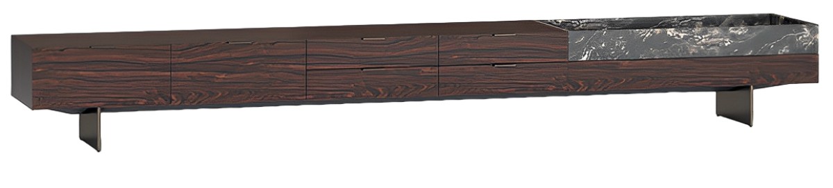 Superblocks Living Sideboard - 2 Large Drawers, 4 Small Drawers and Marble Element - Mod.H