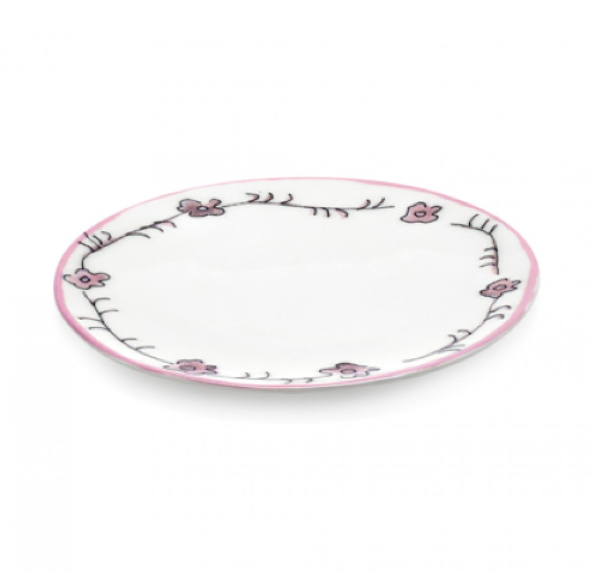 Midnight Flowers Bread Plate Dark Viola | Highlight image