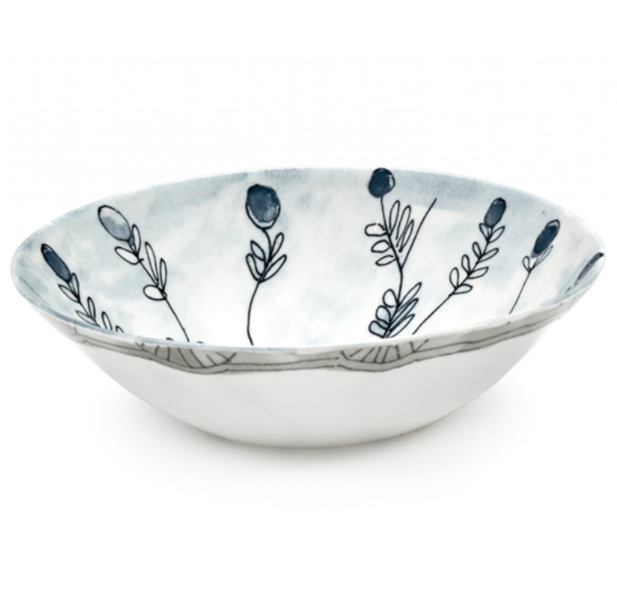 Midnight Flowers Low Bowl Mirtillo Tea | Highlight image