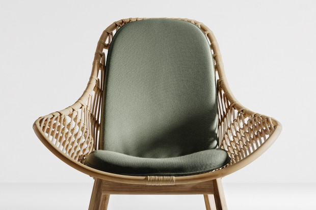 Tou Outdoor Club Armchair, with Seat and Back Cushions | Highlight image 3